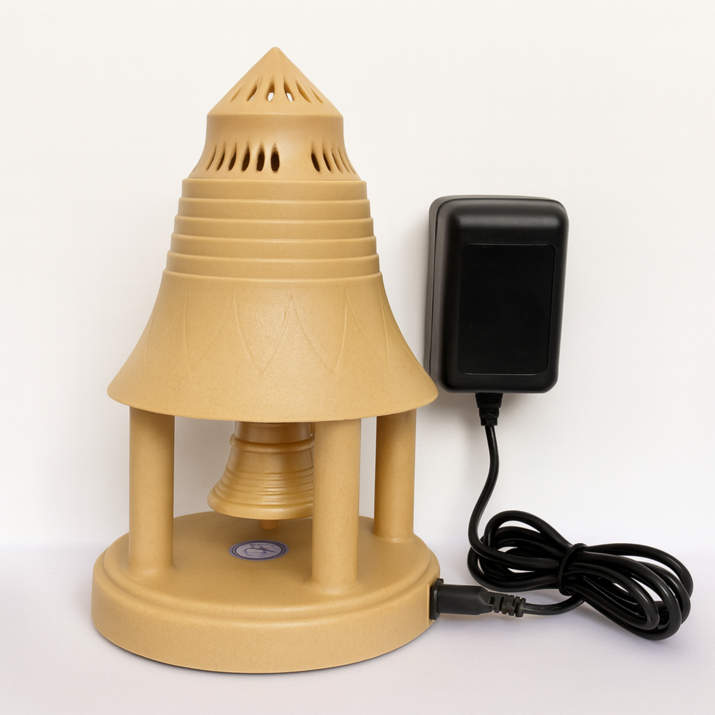 Electric Temple Bell with Adapter – Decorative & Spiritual Device