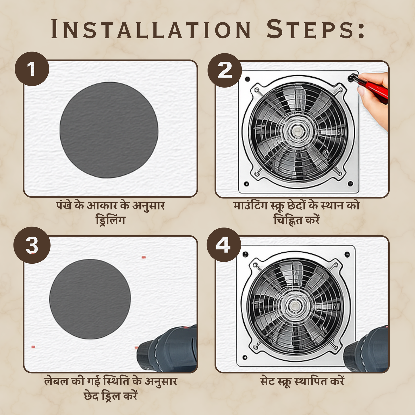 Wall Mounted Exhaust Fan Super Silent Ventilation