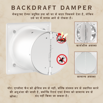 Wall Exhaust Fan Super Silent Ventilation