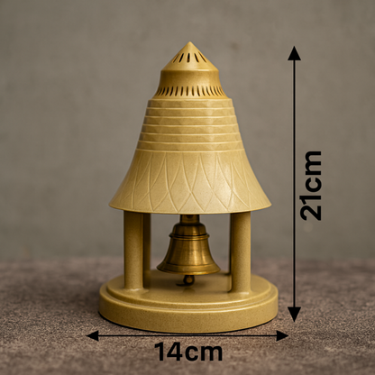 Electric Temple Bell with Adapter – Decorative & Spiritual Device
